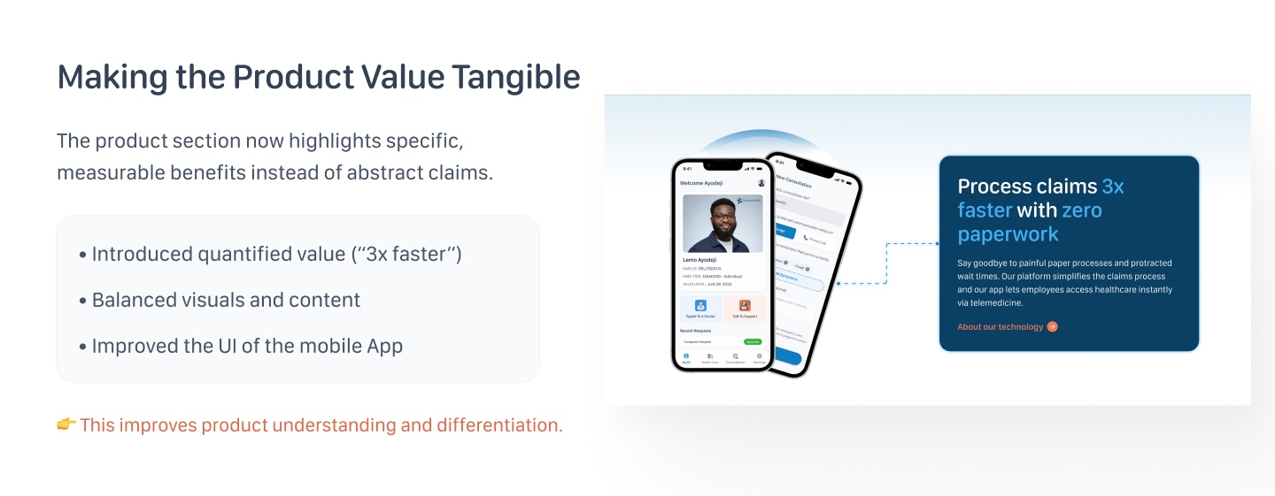 Making the Product Value Tangible